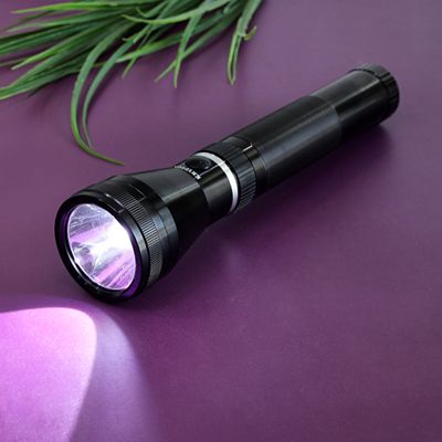 Krypton Rechargeable LED Flashlight - High Power Flashlight Super Bright CREE LED Torch Light - Built-in 3000mAh Ni-Cd Battery, USB Charging - Powerful Torch for Camping Hiking Trekking