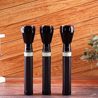 Krypton Rechargeable LED Flashlight, 3PC - High Power Flashlight Super Bright CREE LED Torch Light - Built-in 1900Mah Battery - Powerful Torch for Camping Hiking Trekking