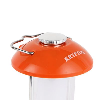 Krypton Rechargeable Emergency Lantern- KNE5056/ Energy Efficient Design with Light Dimming Switch, 2 Modes and 60 Hours Working/ Compact, Portable and Light-Weight Design/ Perfect for Indoor and Outdoor Use, Camping, Hiking, Walk, Picnic/ Red, 2 Years Warranty