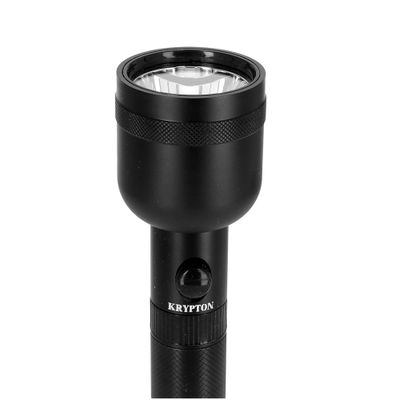 Krypton Rechargeable LED Flashlight- KNFL5100| Light Source: 7W High Power T6 LED, Equipped with Triple Booster Technology and Aircraft Aluminum Alloy Housing| Perfect for Indoor and Outdoor Use, 4 Hours Continuous Working| Rechargeable Li-ion Battery Torch Light| Black