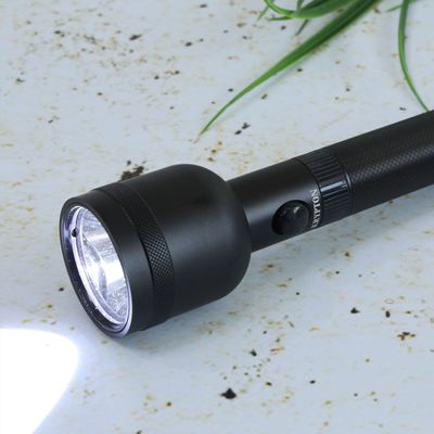 Krypton Rechargeable LED Flashlight- KNFL5100| Light Source: 7W High Power T6 LED, Equipped with Triple Booster Technology and Aircraft Aluminum Alloy Housing| Perfect for Indoor and Outdoor Use, 4 Hours Continuous Working| Rechargeable Li-ion Battery Torch Light| Black