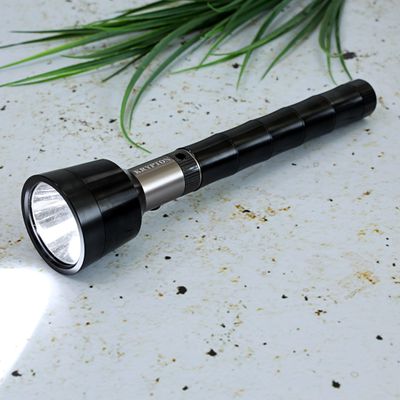 Krypton Rechargeable LED Flashlight - High Power Flashlight Super Bright CREE LED Torch Light - Built-in 4000Mah Battery - Powerful Torch for Camping Hiking Trekking