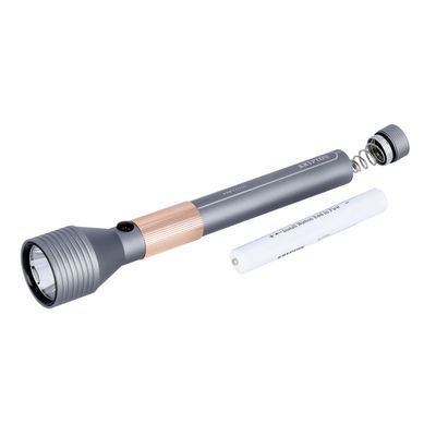Rechargeable LED Flashlight, Aluminium Flashlight, KNFL5155 | Portable Design | 4000mAh Battery with 4 Hours Working & Indicator Lights | Ideal for Camping, Travelling & More