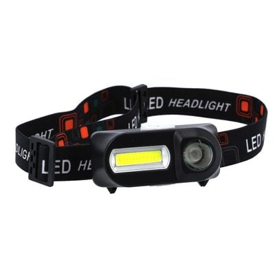 Double Headlight, Lithium Battery, 3W LED Light, KNHL5400 | 3W Cob Light | 5hrs Working | Headlight for Kids &Adults for Running Fishing Camping | Durable Light