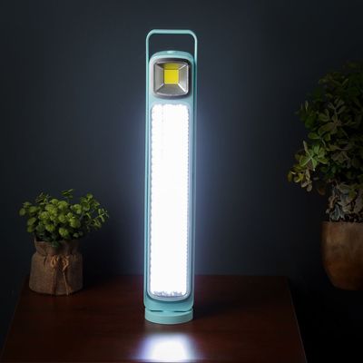 Krypton LED Emergency Lantern with Solar Panel- KNSE5459/ Energy Efficient Design, Super Bright and Long 5 Hours Working/ Compact, Portable and Light-Weight/ Perfect for Indoor and Outdoor Use/Blue, 2 Years Warranty