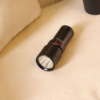 Krypton LED Flashlight with Power Bank- KNFL5457/ 25W, 3000 LM, Perfect for Indoor and Outdoor Use, 15 Hours Working/ with Aircraft Aluminum Housing, Waterproof, Lithium Battery/ 2000M Real Range Distance/ Black