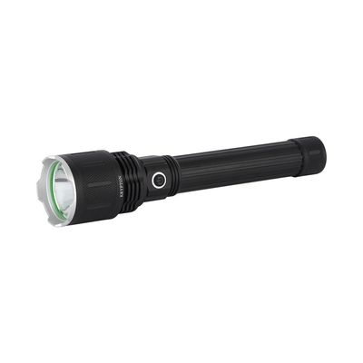 Krypton Rechargeable LED Flashlight- KNFL5456/ 3 Modes, High Power Battery, Easy to Use/ Hyper Bright White Laser, Polished Reflector, Compact, Portable and Light-Weight Design and 25 Hours Operating/ Perfect for Indoor and Outdoor Use/ Black, Lifetime Warranty