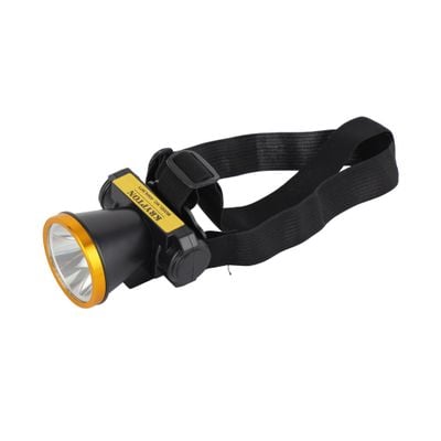 Krypton Rechargeable LED Headlamp- KNHL5471/ Lithium Battery and Easy to Use/ Compact, Portable and Light-Weight Design/ Strong and Low Light, Perfect for Camping, Hiking, Cycling, Fishing, etc./ Black, 2 Years Warranty