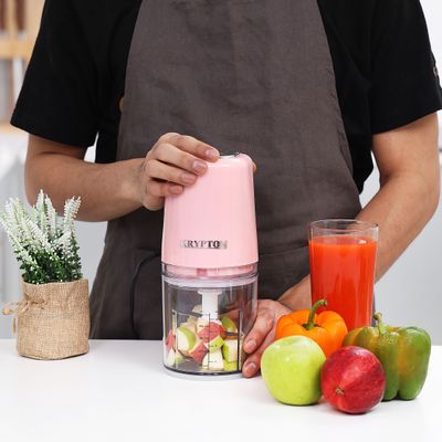 Krypton 250W Mini Food Chopper with 0.5 L Bowl | 2 Speeds | Mini Food Processor for Vegetables, Onion, and Salad | 2 Years Warranty