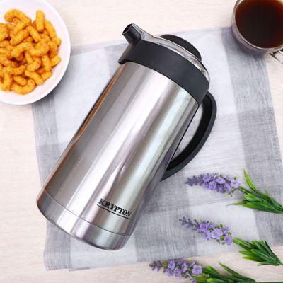 1.6L Stainless Steel Vacuum Flask - Insulated Flask Bottle - Thermos Flask with Double Wall Design - Hot & Cool, Portable & Leak Proof - Perfect for Camping Hiking