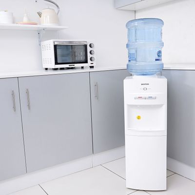 Hot & Cold Bottled Water Cooler Dispenser- KNWD6076 | Floor-Standing Water Machine, Perfect for Offices and Meeting Rooms - Stainless Steel Water Tank