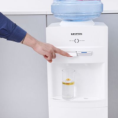 Hot & Cold Bottled Water Cooler Dispenser- KNWD6076 | Floor-Standing Water Machine, Perfect for Offices and Meeting Rooms - Stainless Steel Water Tank