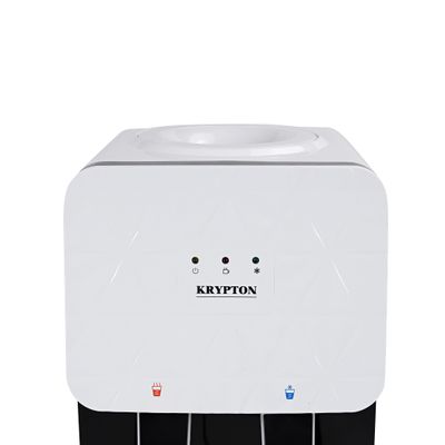 Krypton KNWD6155 Hot & Cold Bottled Water Cooler Dispenser with Cabinet | Floor-Standing Water Machine, Perfect for Offices and Meeting Rooms - Stainless Steel Water Tank