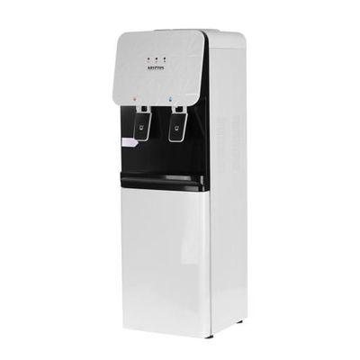 Krypton KNWD6155 Hot & Cold Bottled Water Cooler Dispenser with Cabinet | Floor-Standing Water Machine, Perfect for Offices and Meeting Rooms - Stainless Steel Water Tank