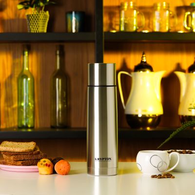 Krypton Stainless Steel Vacuum Bottle - 750 ml | KNVF6286 | Portable Double Wall Vacuum Bottle Keep Hot & Cold - Perfect for Camping, Traveling, Hiking, Office & More | 2 Years Warranty