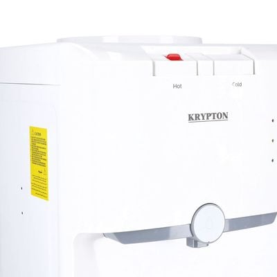 Krypton Water Dispenser - Hot & Cold Water Dispenser, Compressor Cooling System, Child Lock, 1 Tap | Stainless Steel Tank, 5L Hot & 2L Cold Water Capacity | Ideal for Office, Shops, School, & More