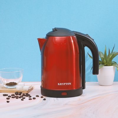 Krypton KNK5272 1.8L S/S Water Kettle- Detachable Power Base| 360 Cordless Electric Jug| Comfortable Handle | Ideal for boiling Water, Eggs & More