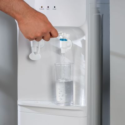 Krypton Water Dispenser- KNWD6422| Hot and Cold Function, Compressor Cooling, Fast Cooling And 2 Taps| Cold Temperature: 5-10 Degrees Celsius; Hot Temperature: 85-95 Degrees Celsius| Perfect For Home And Office| White, 2 Year Warranty