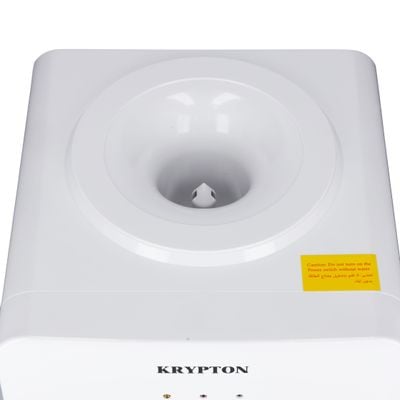 Krypton Water Dispenser- KNWD6422| Hot and Cold Function, Compressor Cooling, Fast Cooling And 2 Taps| Cold Temperature: 5-10 Degrees Celsius; Hot Temperature: 85-95 Degrees Celsius| Perfect For Home And Office| White, 2 Year Warranty