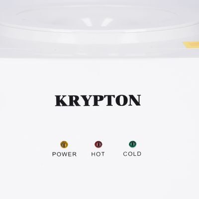 Krypton Water Dispenser- KNWD6422| Hot and Cold Function, Compressor Cooling, Fast Cooling And 2 Taps| Cold Temperature: 5-10 Degrees Celsius; Hot Temperature: 85-95 Degrees Celsius| Perfect For Home And Office| White, 2 Year Warranty