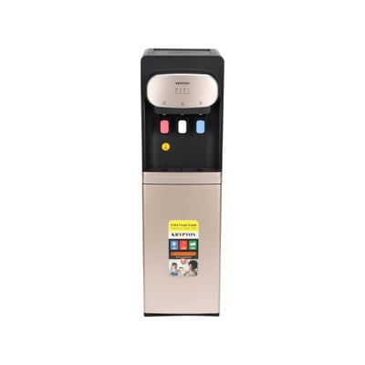 Krypton Bottom Loading Water Dispenser- KNWD6452/ Normal, Hot and Cold Function, Fast Cooling, and 3 Push Taps/ with Safety System and Door Control Systems/ Perfect for Home, School, Apartments, Hostel, Office, etc./ Metallic Rose Gold, 2 Year Warranty