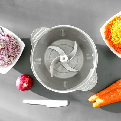 Krypton 3.0 L Multi Chopper- KNMC6566/ 500 W, Compact Multi-Purpose Chopping Machine, Stainless Steel Gear, Blade Assembly, Cutter Pole/ 3 Buttons, 2 Speeds, Suitable for Vegetables, Fruits, Meat/ for Fast and Effective Mincing, Egg Beating Function/ Silver and Black, 2-Year Warranty