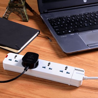 4 Way Universal Type Extension Socket, High Quality,KNES5081 - 5m Cord Length,2 Years Warranty, Ideal For All Electronic Devices