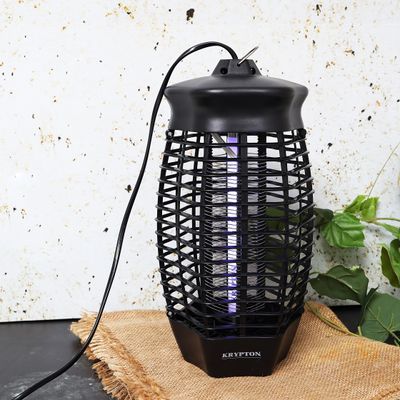 Krypton 6W Bug Killer, Fly & Insect Killer - Powerful Fly Zapper UV Light Tube - Electric Bug killer, Insect Killer, Fly Killer, Wasp Killer - Insect Killing Mesh Grid | 2 Years Warranty