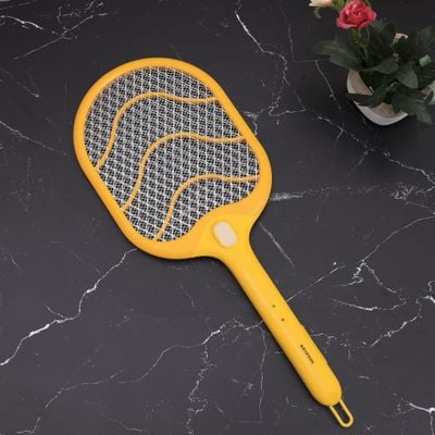 Krypton KNMB5074 Dengue Mosquitos Swatter- 10-12 hrs working | Rechargeable Battery| 10-12 Hours Working | 1 Pcs LED Light | Ideal for Indoor & Outdoor Use