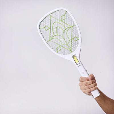 Krypton Rechargeable Mosquito Swatter - USB Power | Long Life | Long Duration | 3W Hi-Power COB Light | 10 Hours Working 