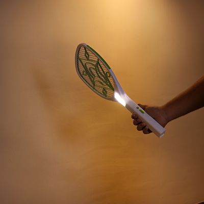 Krypton Rechargeable Mosquito Swatter - USB Power | Long Life | Long Duration | 3W Hi-Power COB Light | 10 Hours Working 