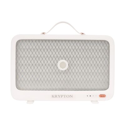 Krypton Rechargeable Mosquito Killer- KNBK6455/ USB Powered Pest or Bug Killer, 3500 V Effective Elimination/ No Poisonous Vapor, No Smell and No Pollution/ 2-3 Hours Working and Charging, Suitable for Home, Kitchen, Living Room, Office, etc./ 2 Years Warranty, White