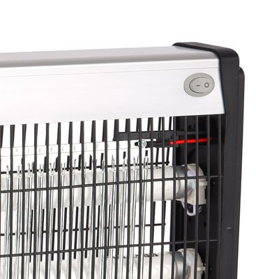 Krypton Electric Insect Killer- KNBK6583/ Automatic Pest and Fly Killing Machine, 2x20 W, Energy Saving/ Natural and Chemical Free, Advanced Technology with Low Power Consumption/ Suitable for Home, Office, Restaurants, Hospitals, etc./ 2 Years Warranty, Silver and Black