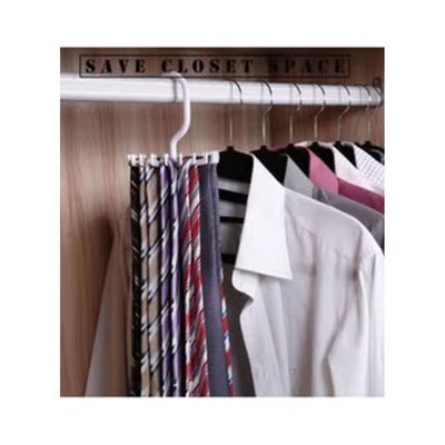 Space Saving Tie Rack Hangers (White)
