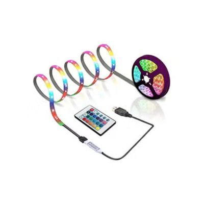 5M USB Powered TV LED Strip Lights Flexible RGB Color Changing LED Lights with Remote Control