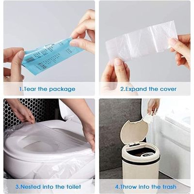 Disposable, Waterproof & Non Flushable Toilet Seat Covers (Pack of 50)