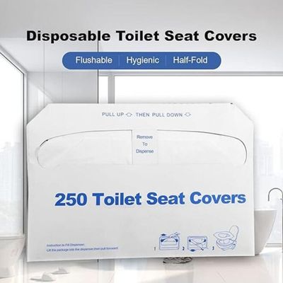 Disposable & Flushable Toilet Seat Covers (Pack of 250)