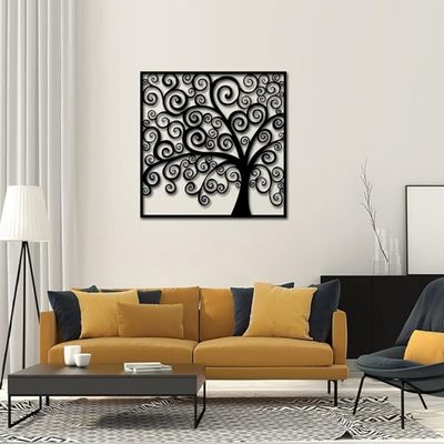Wooden Tree Of Life Adhesive Wall Art