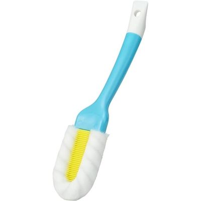 Shoe Cleaning Soft Bristle Brush With Long Hangable Handle (Blue)
