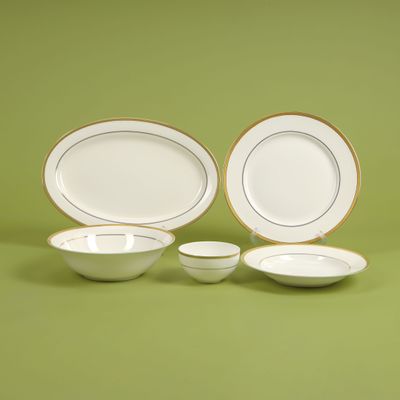 Roylford Premium Porcelain Dinner Set, 20pcs Set, RF10490 | Chip Resistant | Dishwasher Safe | Freezer Safe | Plates, Dishes, Bowls, Spoons, Service For 6