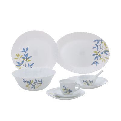 44 Pcs Opalware Dinner Set, Autumn Leaves | Floral design | RF10680 | Elegant Floral Design | Dishwasher safe | Freezer Safe | Opal Dishes Sets Service for 6