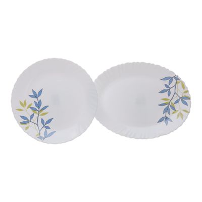 44 Pcs Opalware Dinner Set, Autumn Leaves | Floral design | RF10680 | Elegant Floral Design | Dishwasher safe | Freezer Safe | Opal Dishes Sets Service for 6