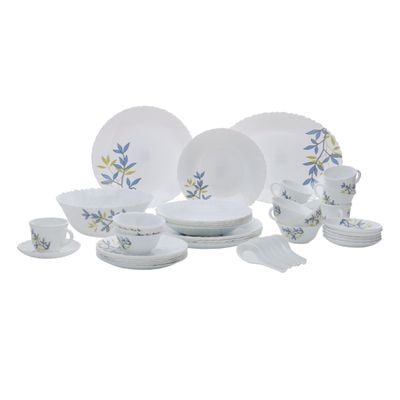 44 Pcs Opalware Dinner Set, Autumn Leaves | Floral design | RF10680 | Elegant Floral Design | Dishwasher safe | Freezer Safe | Opal Dishes Sets Service for 6