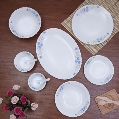 Opal Glassware Dinner Set, 40 Pcs