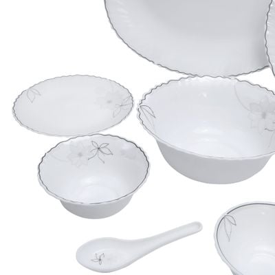 Opal Glassware Dinner Set, 40 Pcs