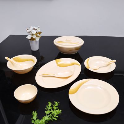 Royalford RF6720 Melamine Ware Dinner Set, 40 Pcs - Durable & Safe |Useful for breakfast, lunch, dinner| Ideal for home, parties, catering, hotels & restaurants