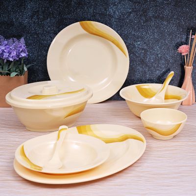 Royalford RF6720 Melamine Ware Dinner Set, 40 Pcs - Durable & Safe |Useful for breakfast, lunch, dinner| Ideal for home, parties, catering, hotels & restaurants