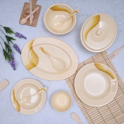 Royalford RF6720 Melamine Ware Dinner Set, 40 Pcs - Durable & Safe |Useful for breakfast, lunch, dinner| Ideal for home, parties, catering, hotels & restaurants