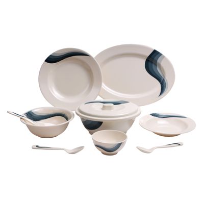 Royalford RF6721 Melamine Ware Dinner Set, 40 Pcs - Durable & Safe |Useful for breakfast, lunch, dinner| Ideal for home, parties, catering, hotels & restaurants