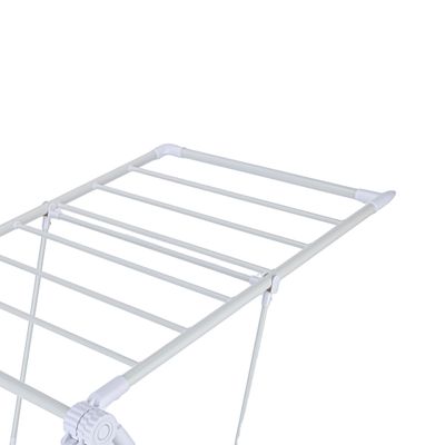 Royalford Cloth Dryer- RF12105/ Large 12 m Drying Space, Rustproof Iron Wire and Frame, Foldable, Sturdy, Sleek, Compact and Heavy Storage/ Perfect for Home, Apartments, Hostels, Etc. / White